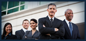 Image of group of businessmen and business women.